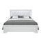 Global Furniture Usa Traditional Glam Croc Pompei Metallic White Queen Bed Group With Led 2880 - alternate 1